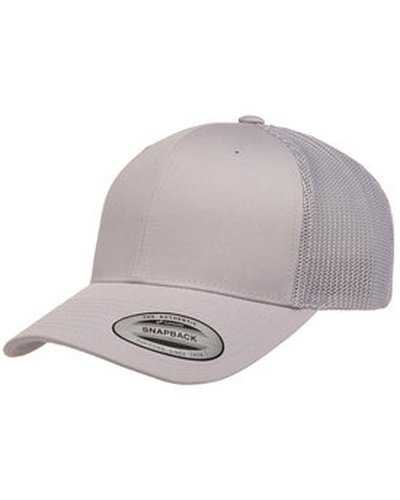 Yupoong 6606 Adult Retro Trucker Cap - Silver - HIT a Double