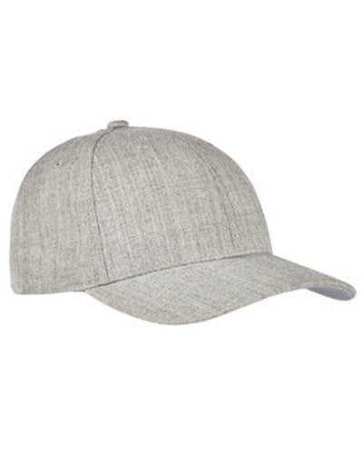 Yupoong 6789M Premium Curved Visor Snapback - Heather - HIT a Double