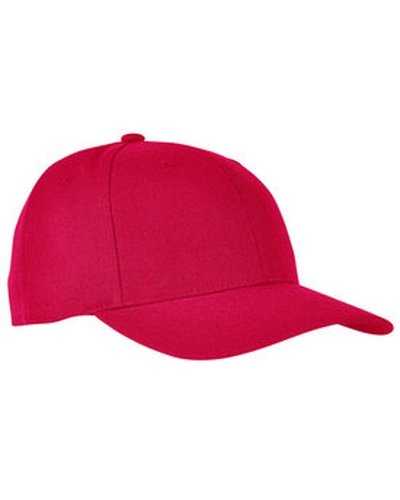 Yupoong 6789M Premium Curved Visor Snapback - Red - HIT a Double