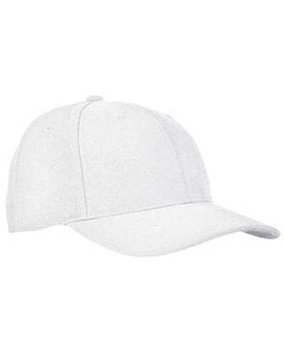 Yupoong 6789M Premium Curved Visor Snapback - White - HIT a Double