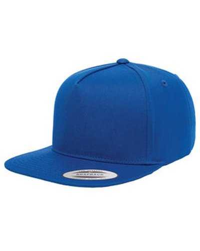 Yupoong Y6007 Adult 5-Panel Cotton Twill Snapback Cap - Royal - HIT a Double