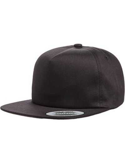 Yupoong Y6502 Adult Unstructured 5-Panel Snapback Cap - Black - HIT a Double