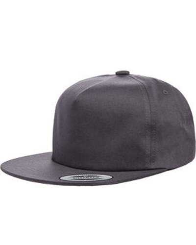 Yupoong Y6502 Adult Unstructured 5-Panel Snapback Cap - Charcoal - HIT a Double