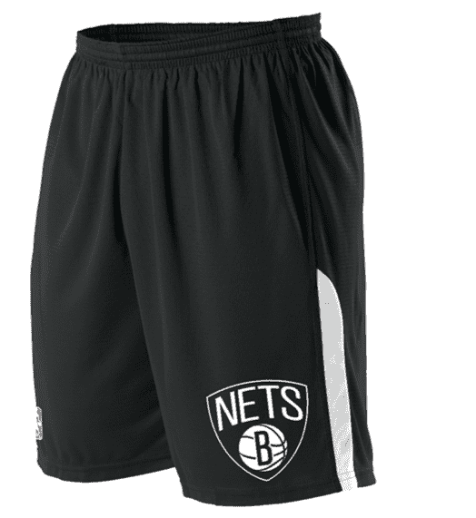 Alleson Athletic A205LA Adult NBA Logo Game Short - Brooklyn Nets - HIT a Double - 1