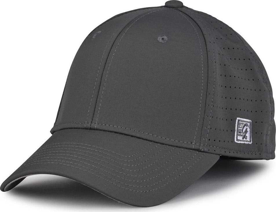 The Game GB904 Precurved Perforated Gamechanger Cap - Graphite - HIT A Double