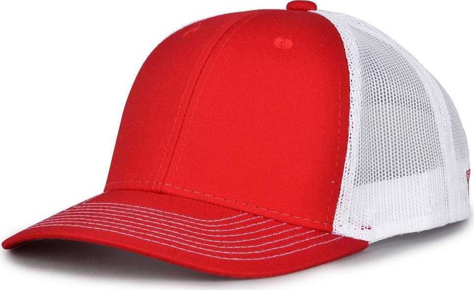 The Game GB452E Everyday Trucker Cap - Red White - HIT a Double