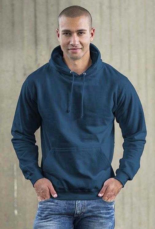 Just Hoods JHA001 College Hoodie - Airforce Blue - HIT a Double