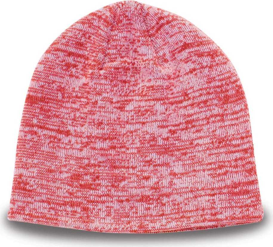 The Game GB448 Athletic Heather Beanie - Red - HIT A Double