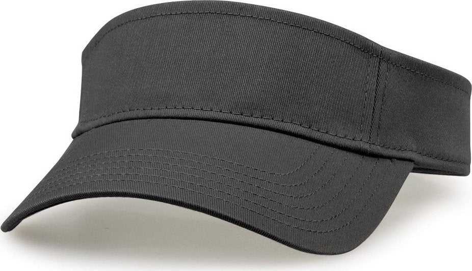 The Game GB464 Cotton Twill Visor - Dark Gray - HIT A Double
