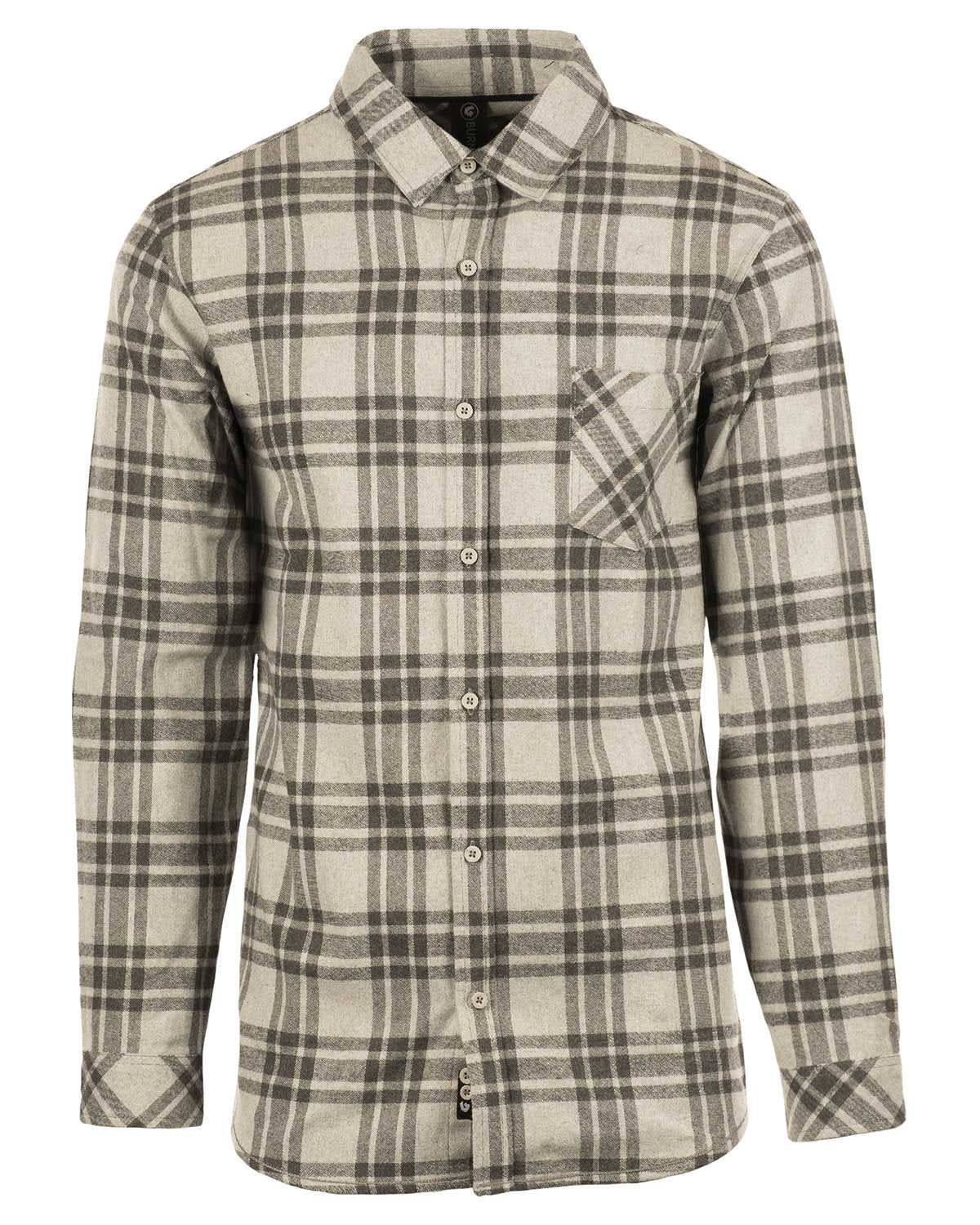 Burnside 8212 Open Pocket Long Sleeve Flannel Shirt - Gray/ Steel - HIT a Double - 1