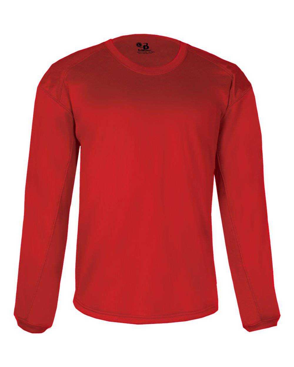 Badger Sport 1453 BT5 Fleece Pullover - Red - HIT a Double - 1