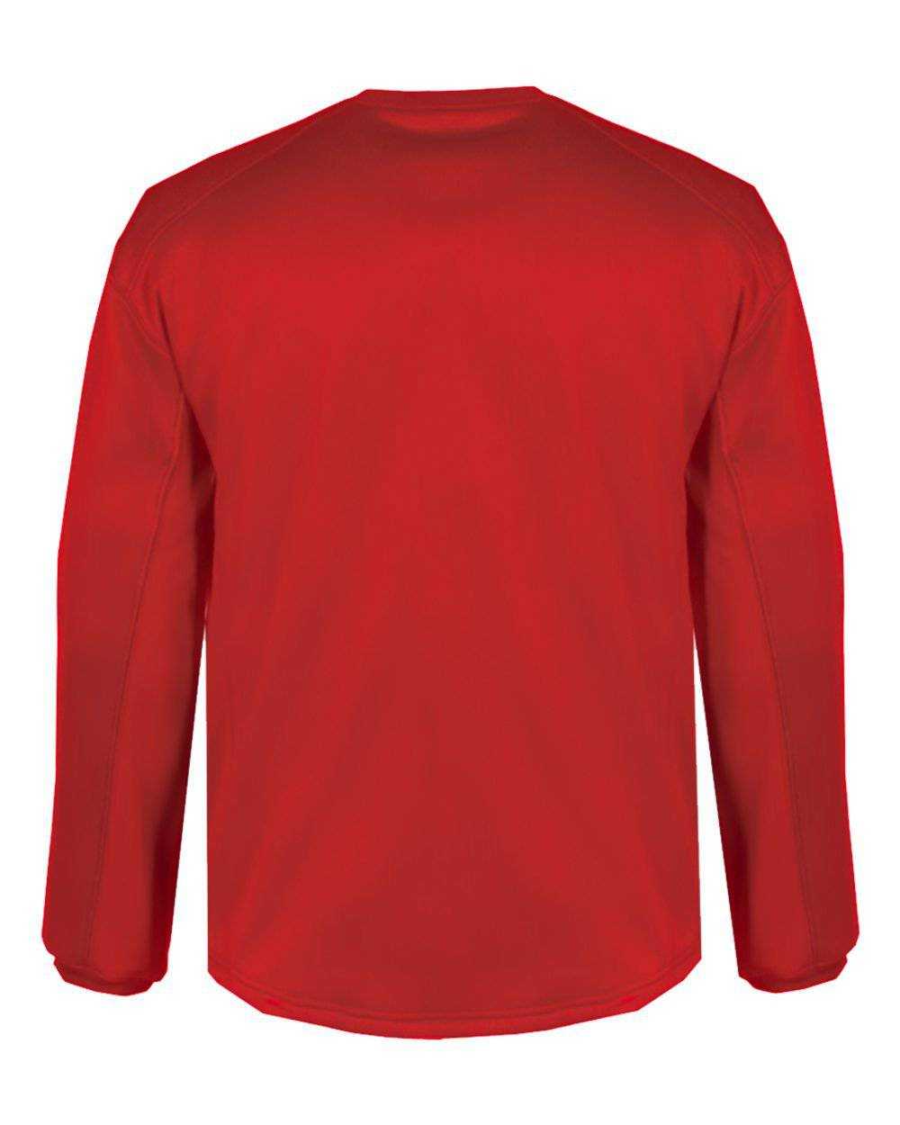 Badger Sport 1453 BT5 Fleece Pullover - Red - HIT a Double - 3