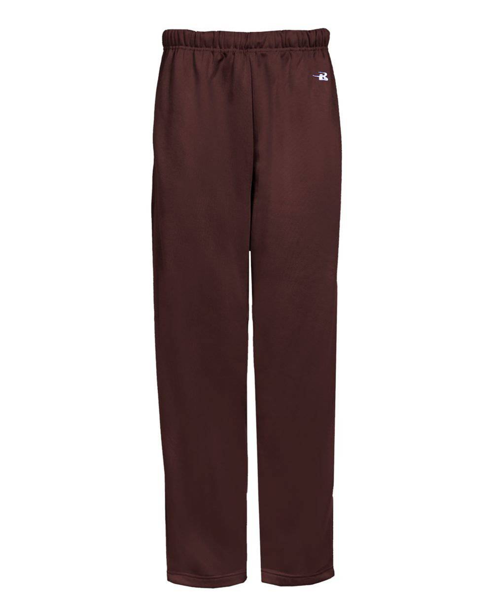 Badger Sport 1478 Performance Open Bottom Pant - Maroon - HIT a Double - 1