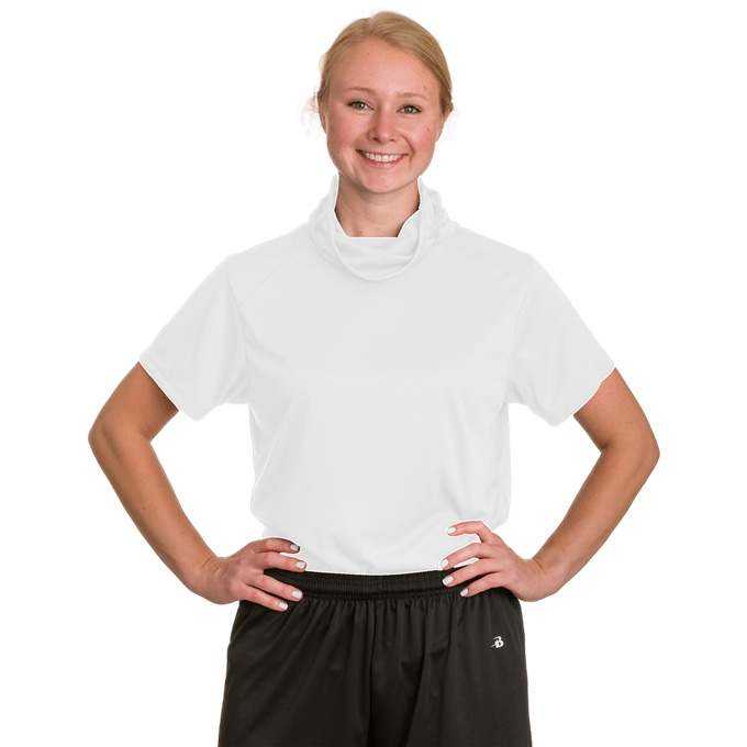 Badger Sport 1927 Ladies 2B1 Tee - White - HIT a Double - 1