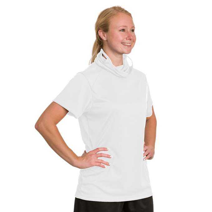 Badger Sport 1927 Ladies 2B1 Tee - White - HIT a Double - 3