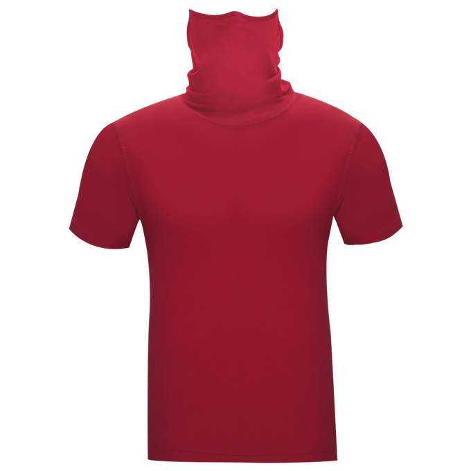 Badger Sport 1928 2B1 Pro-Compression Crew with Mask - Red - HIT a Double - 1