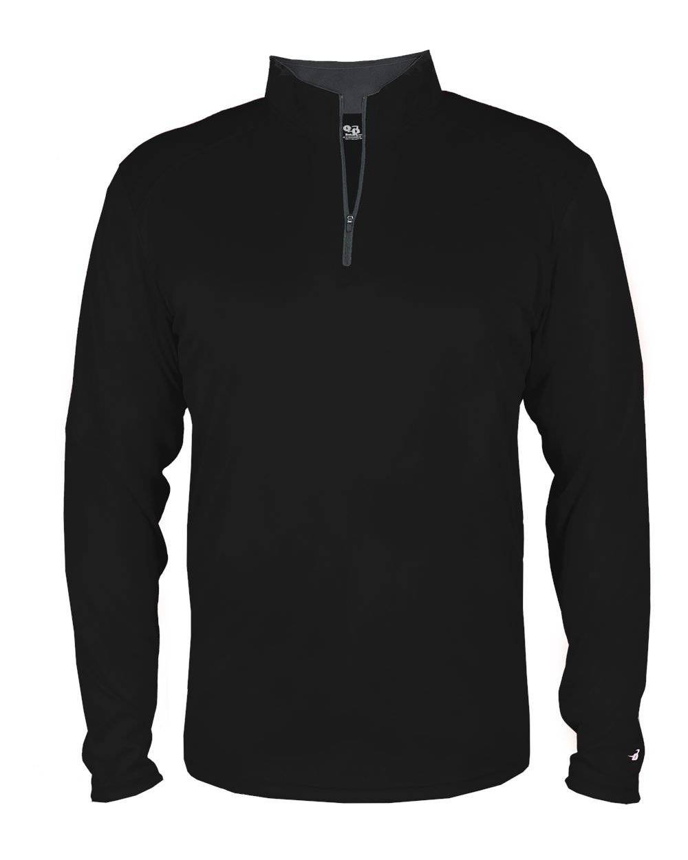Badger Sport 2102 B-core Youth 1/4 Zip - Black Graphite - HIT a Double - 1