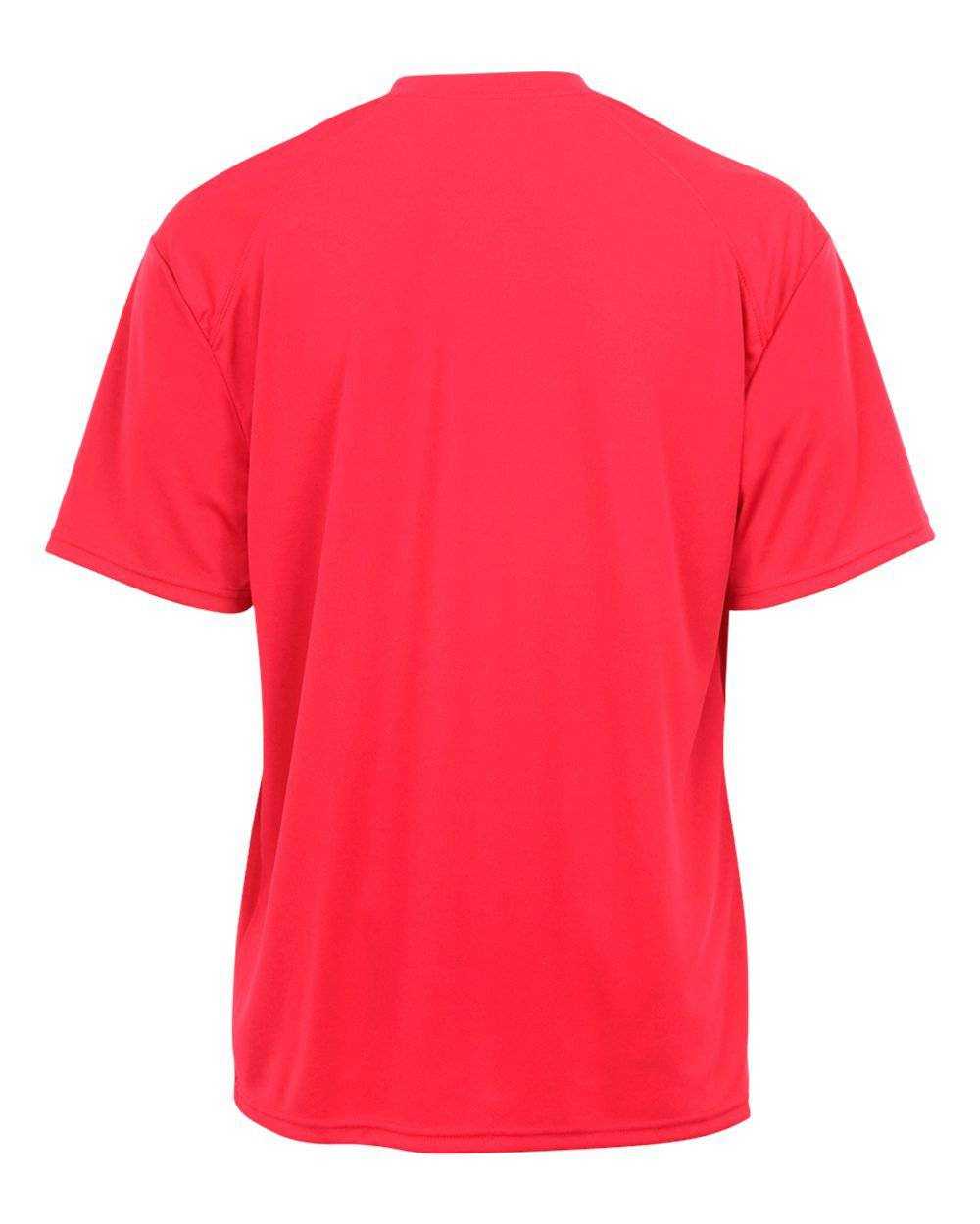 Badger Sport 2120 Youth B-Core Tee - Hot Coral - HIT a Double - 3
