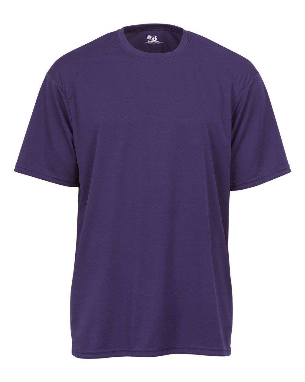 Badger Sport 2120 Youth B-Core Tee - Purple - HIT a Double - 1