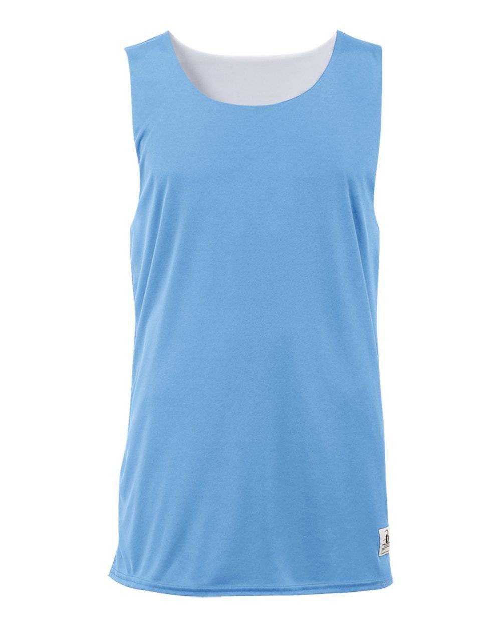 Badger Sport 2129 Youth B-Dry Reversible Tank - Columbia Blue White - HIT a Double - 1