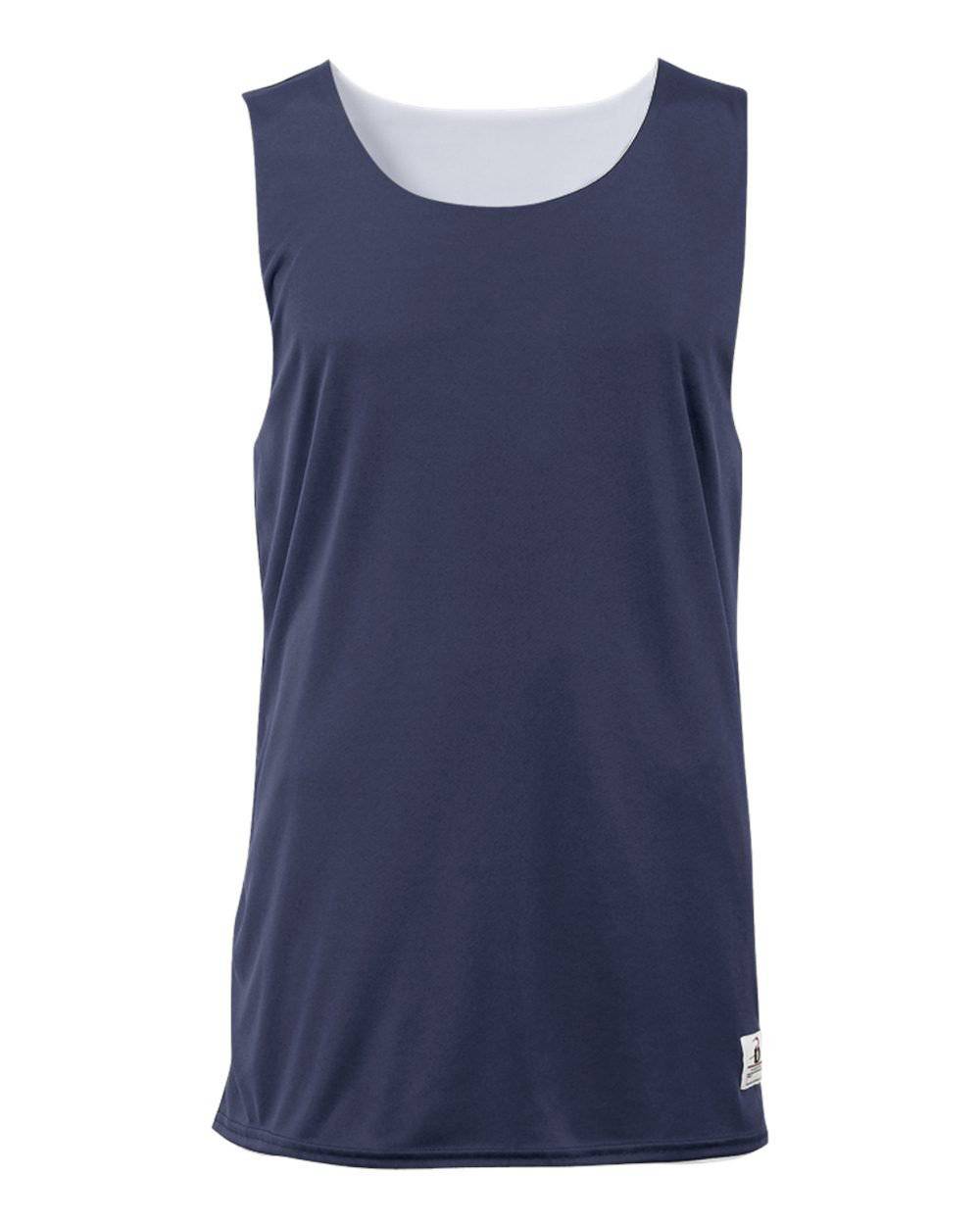 Badger Sport 2129 Youth B-Dry Reversible Tank - Navy White - HIT a Double - 1