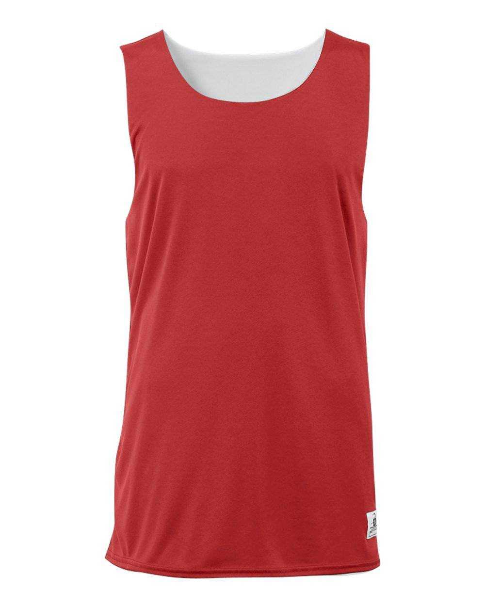 Badger Sport 2129 Youth B-Dry Reversible Tank - Red White - HIT a Double - 1