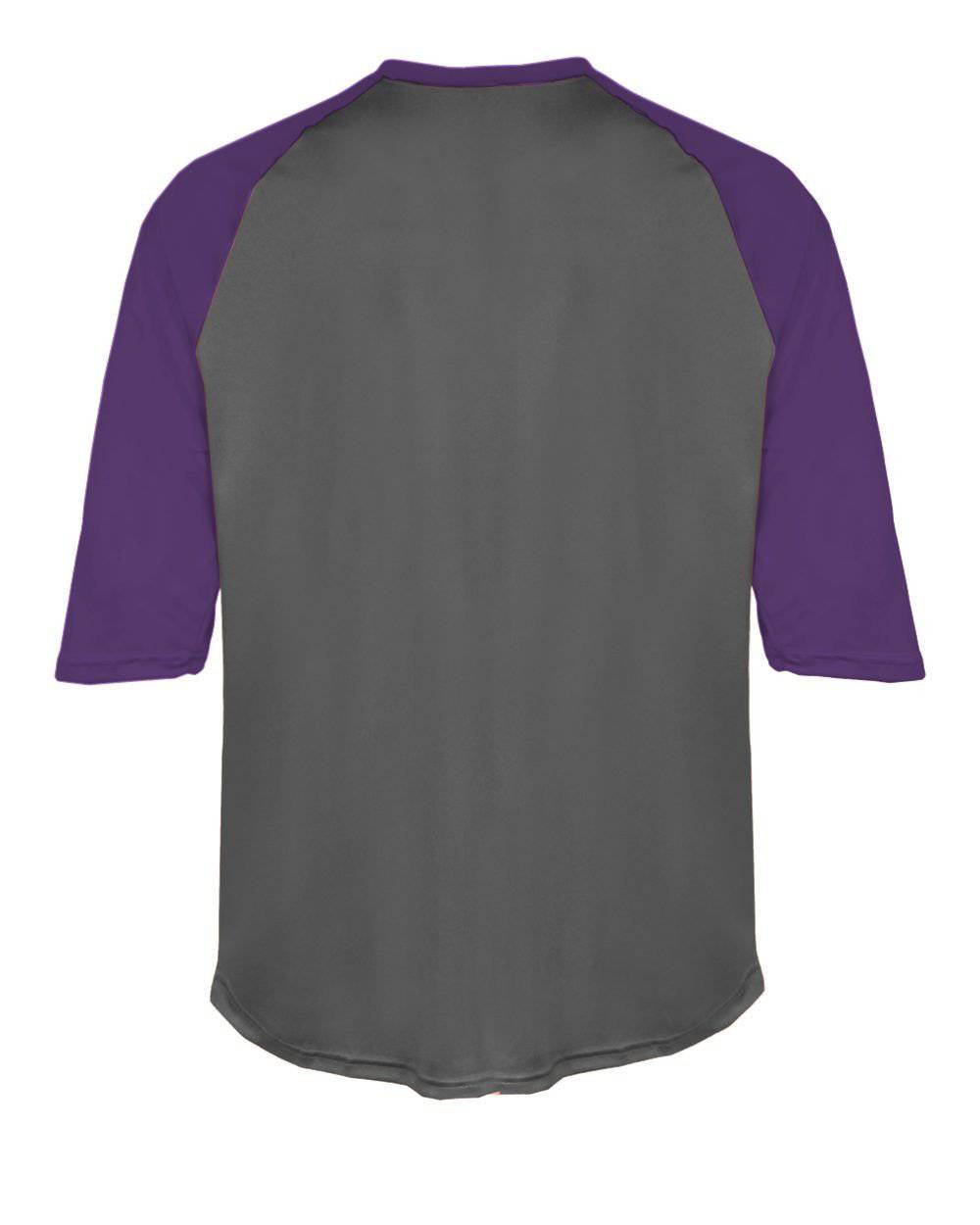 Badger Sport 2133 B-Baseball Youth Undershirt - Graphite Purple - HIT a Double - 3