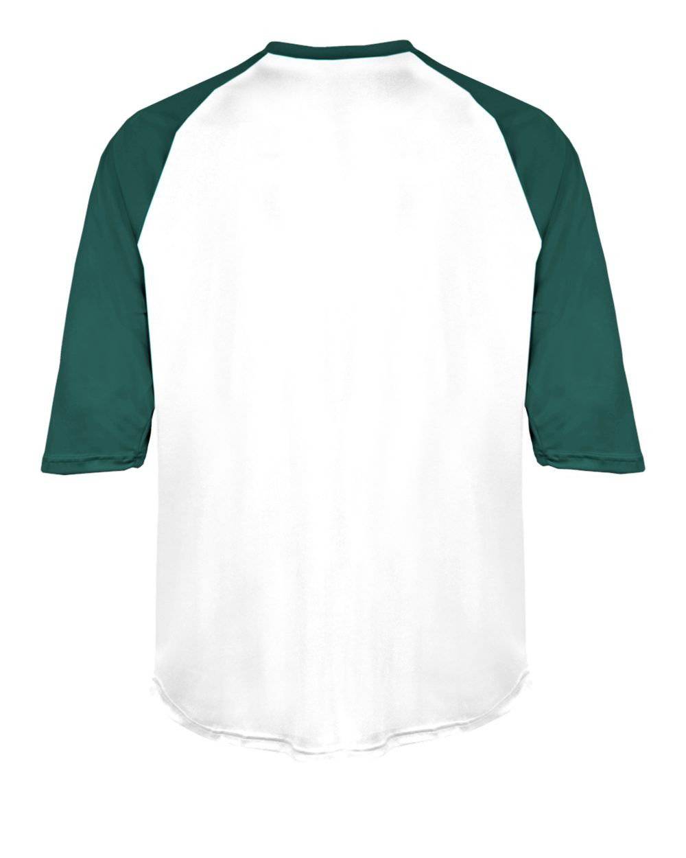 Badger Sport 2133 B-Baseball Youth Undershirt - White Forest - HIT a Double - 3