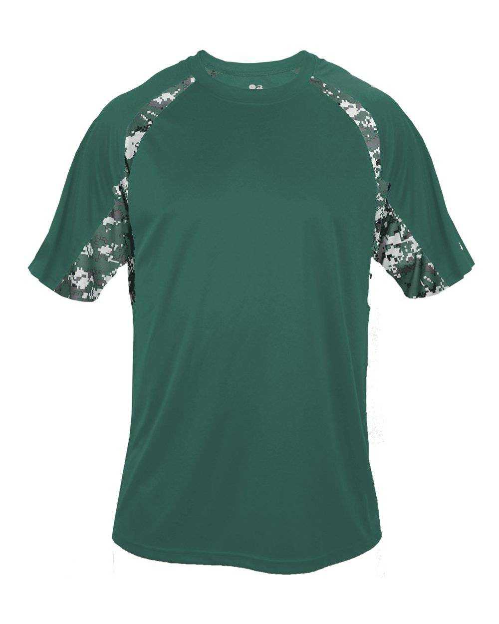 Badger Sport 2140 Digital Hook Youth Tee - Forest Forest Digital - HIT a Double - 1