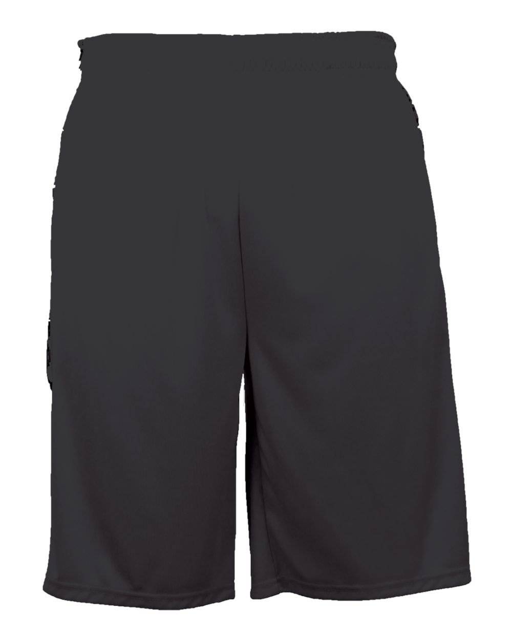 Badger Sport 2189 Digital Panel Youth Short - Black White Camo - HIT a Double - 1