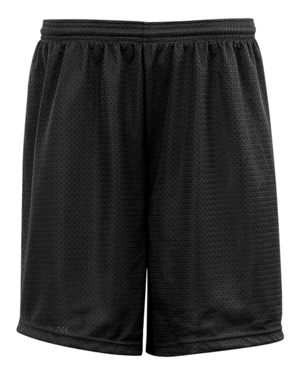 Badger Sport 2207 Youth Mesh/Tricot Short - Black - HIT a Double - 1