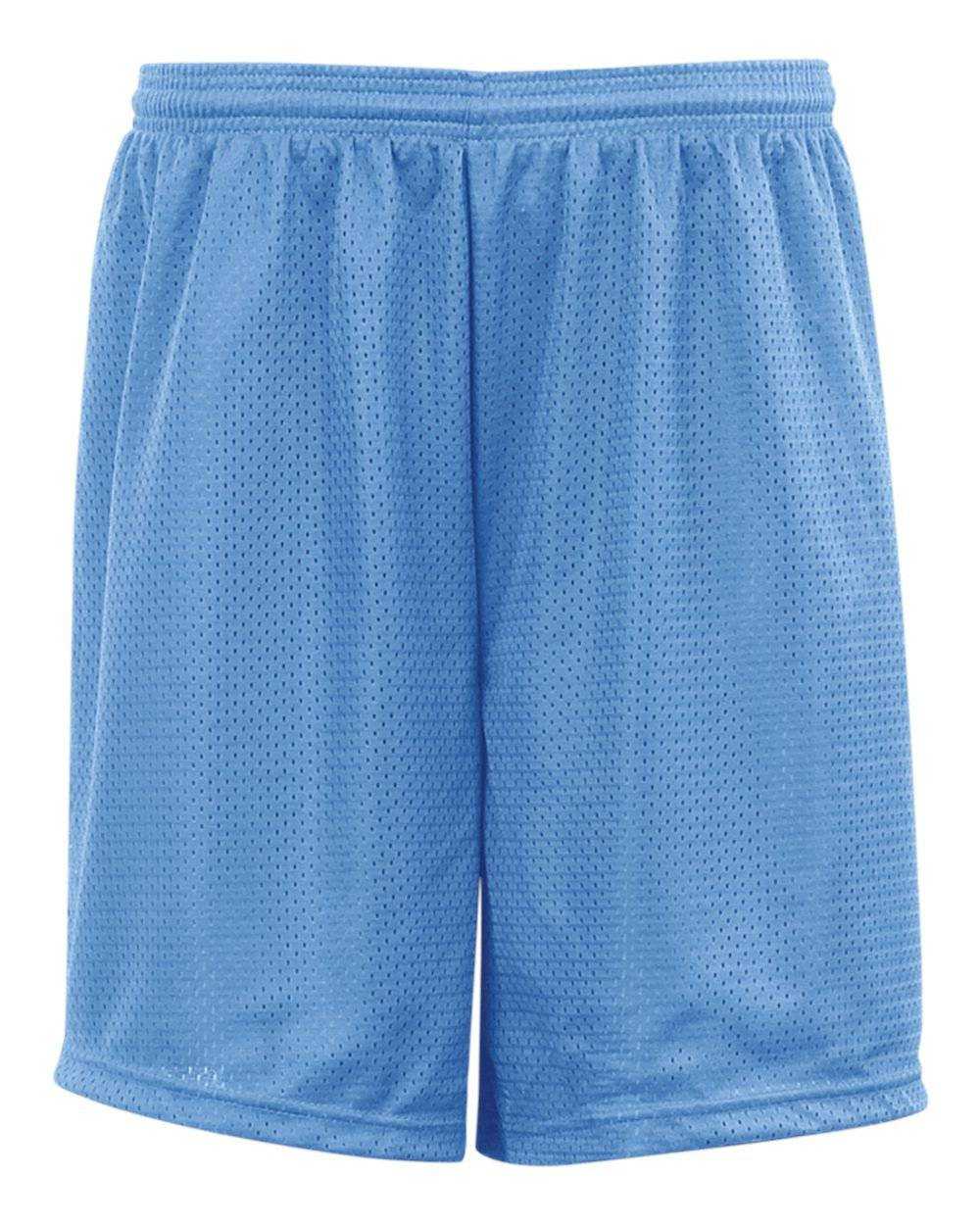 Badger Sport 2207 Youth Mesh/Tricot Short - Columbia Blue - HIT a Double - 1