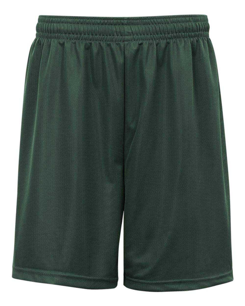 Badger Sport 2237 Youth. Mini Mesh Short - Forest - HIT a Double - 1
