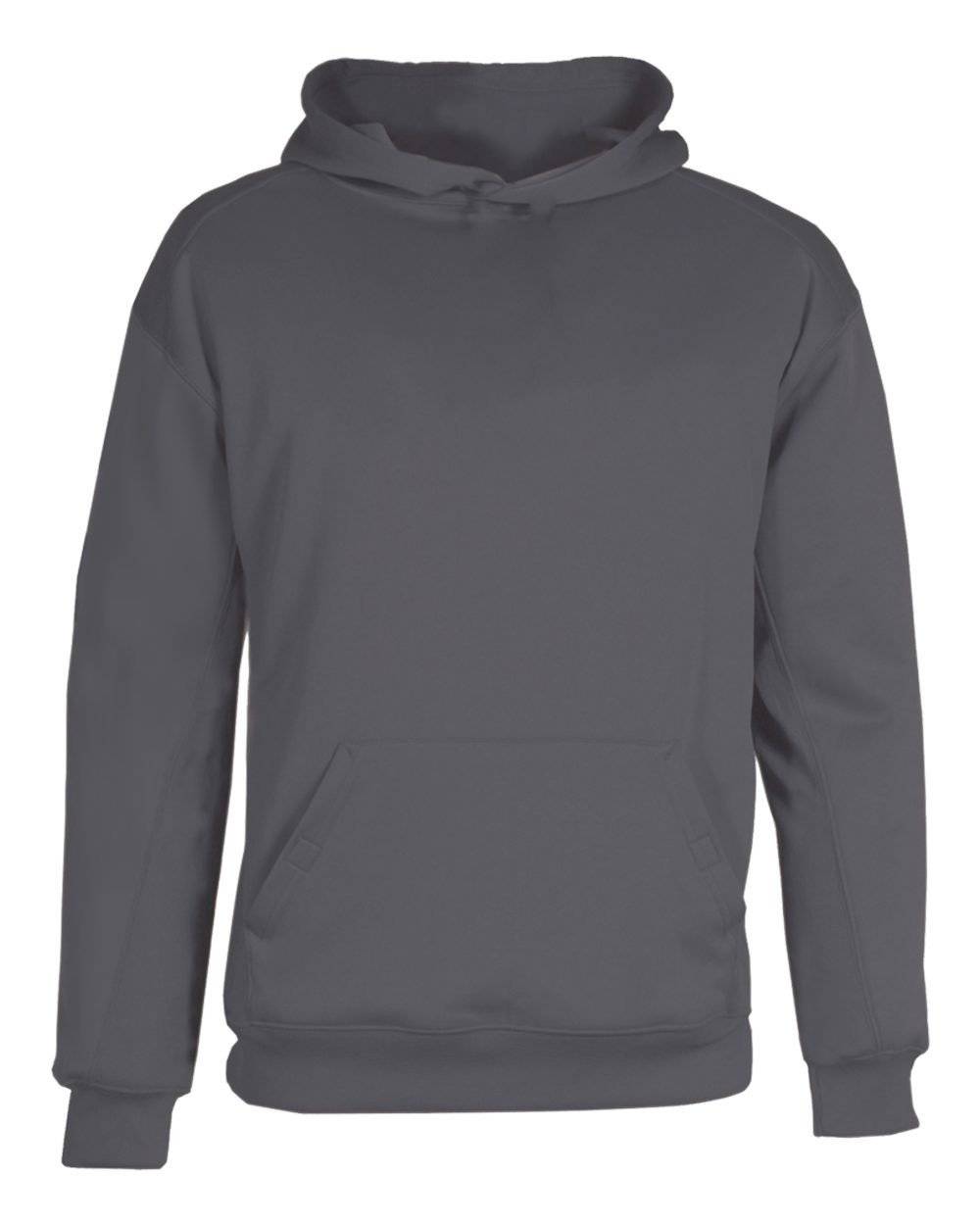 Badger Sport 2454 BT5 Youth Fleece Hoodie - Graphite - HIT a Double - 1