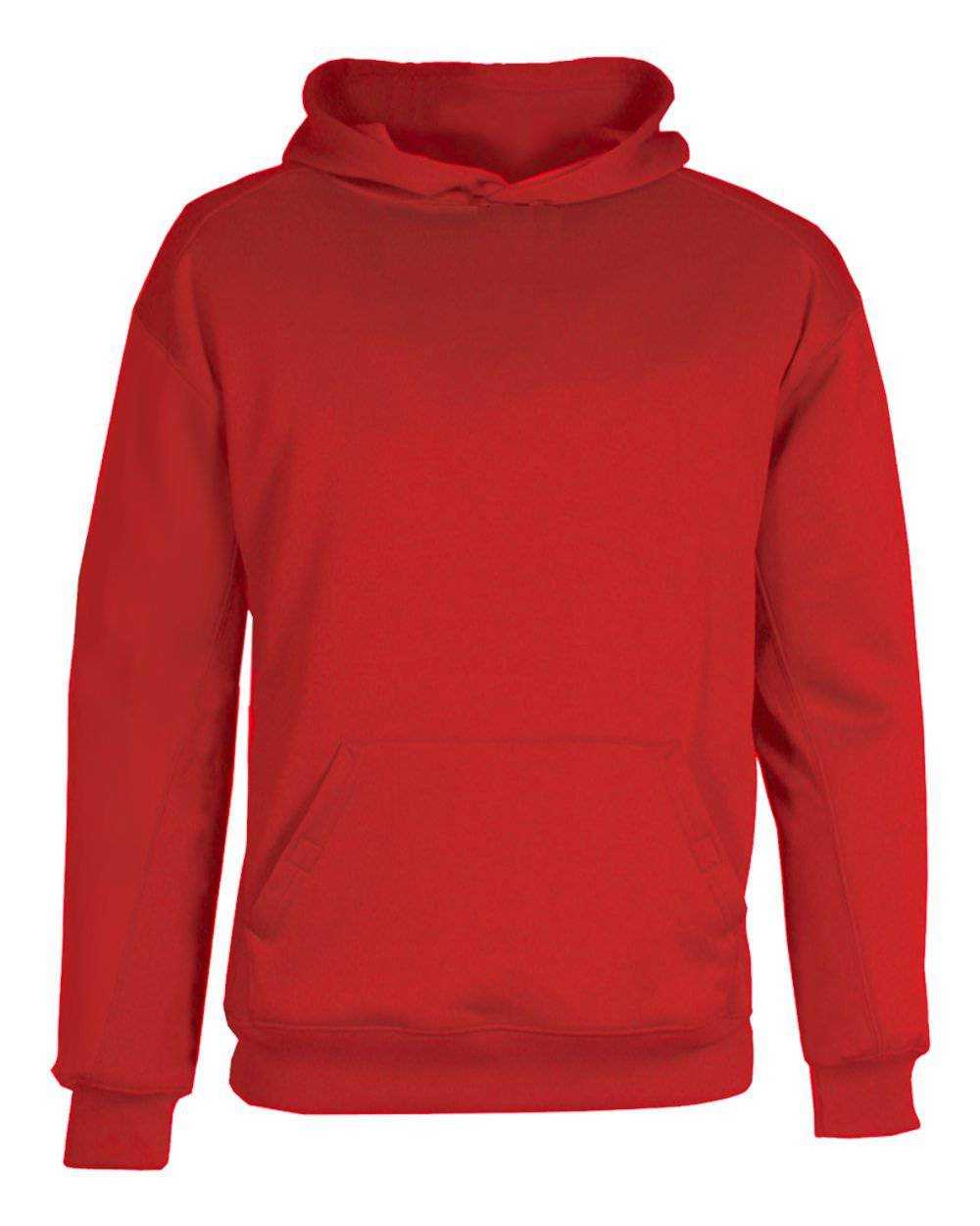 Badger Sport 2454 BT5 Youth Fleece Hoodie - Red - HIT a Double - 1