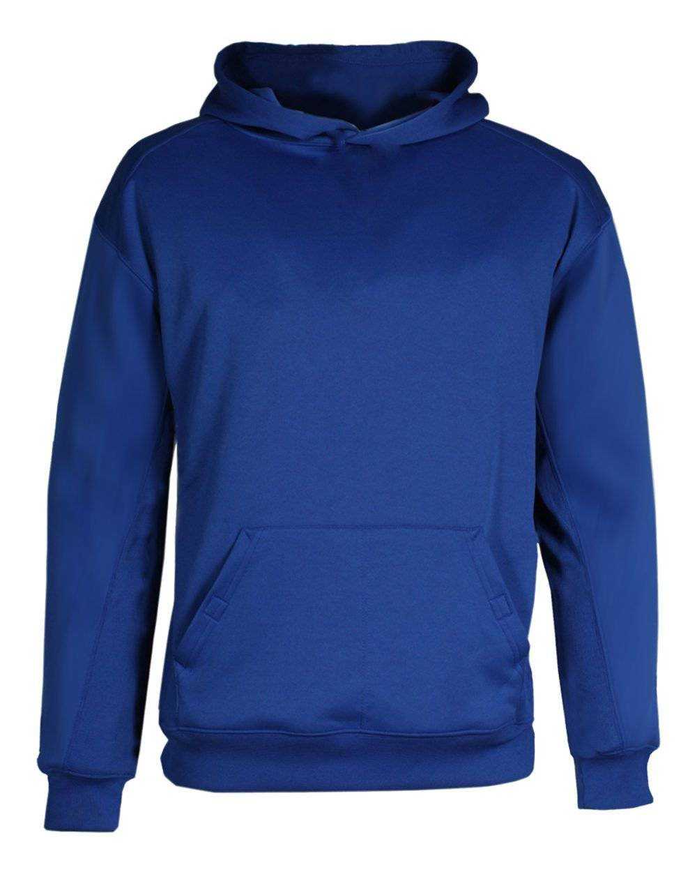 Badger Sport 2454 BT5 Youth Fleece Hoodie - Royal - HIT a Double - 1