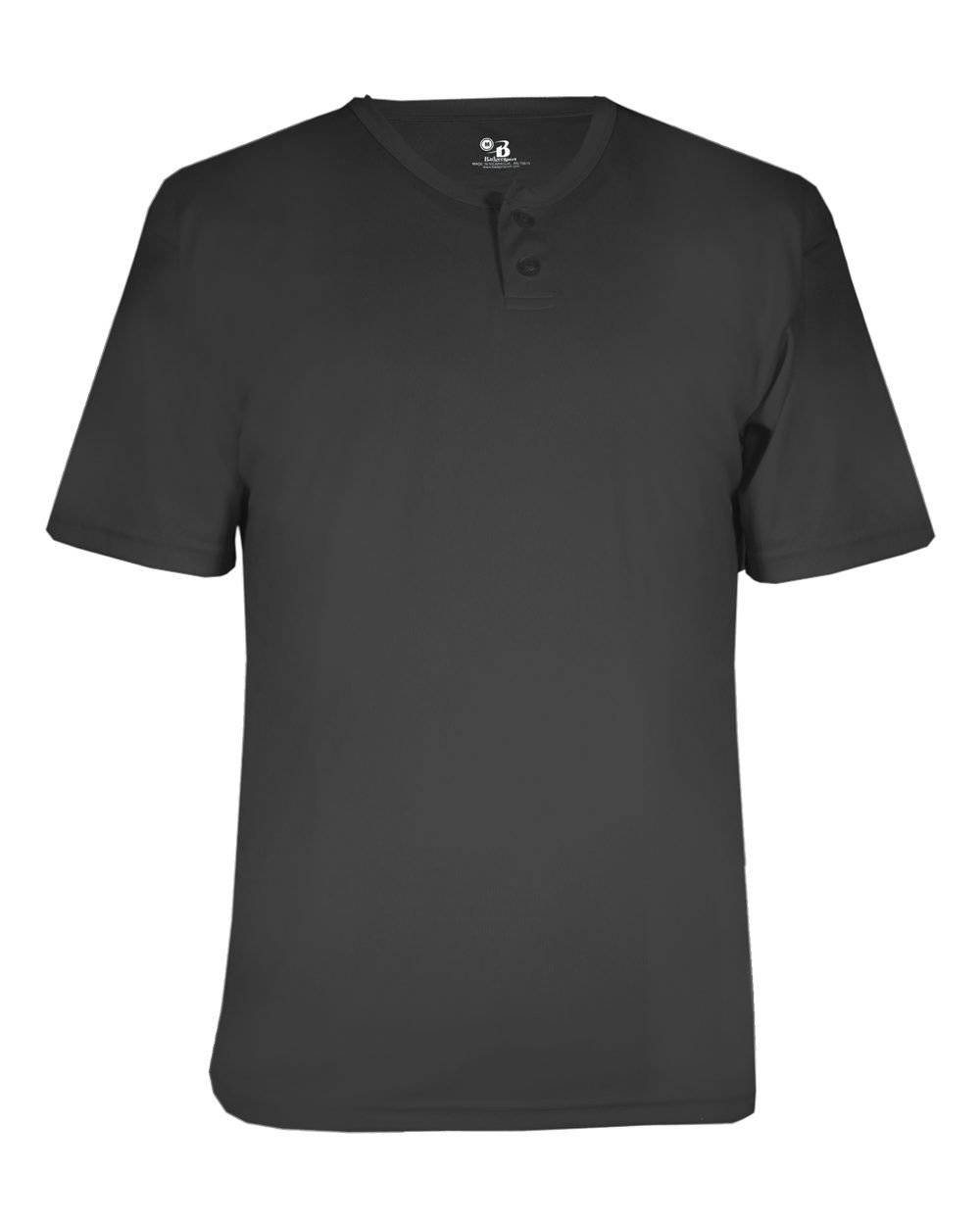 Badger Sport 2930 Youth B-Core Placket - Graphite - HIT a Double - 1
