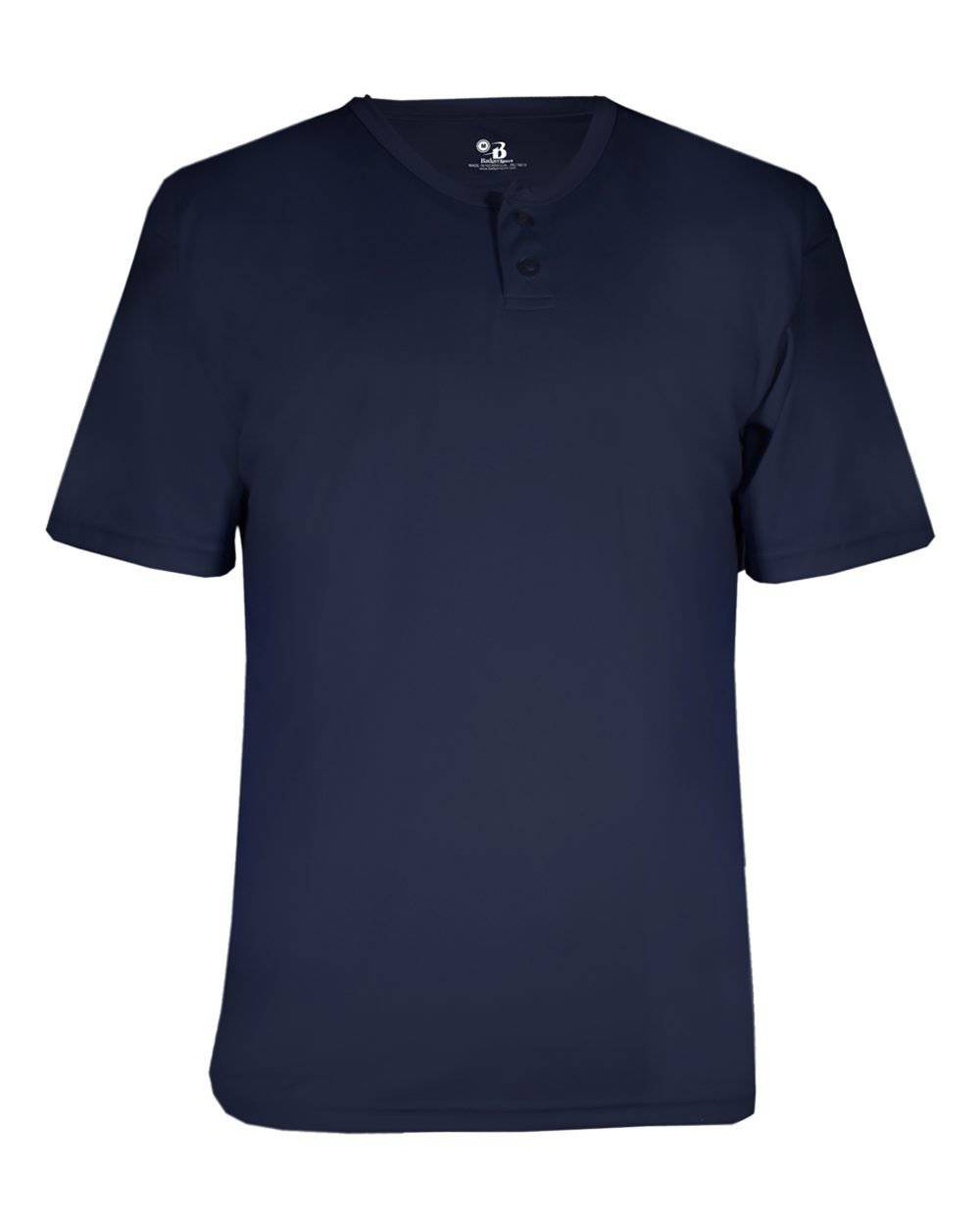 Badger Sport 2930 Youth B-Core Placket - Navy - HIT a Double - 1