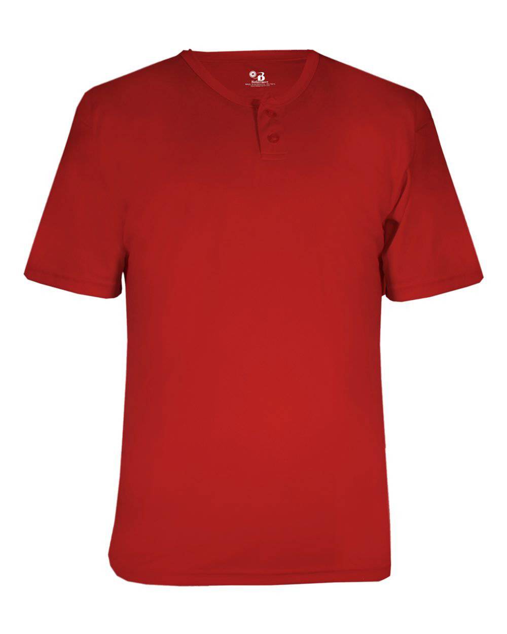 Badger Sport 2930 Youth B-Core Placket - Red - HIT a Double - 1