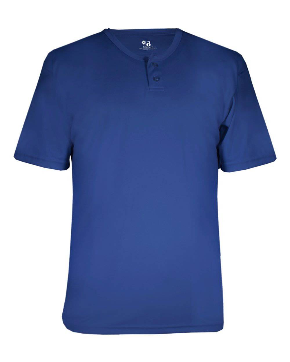 Badger Sport 2930 Youth B-Core Placket - Royal - HIT a Double - 1
