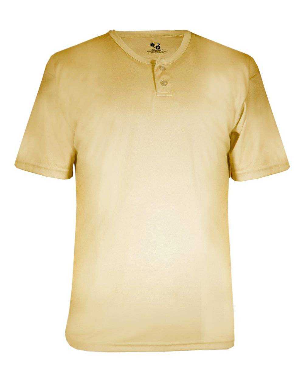 Badger Sport 2930 Youth B-Core Placket - Vegas Gold - HIT a Double - 1