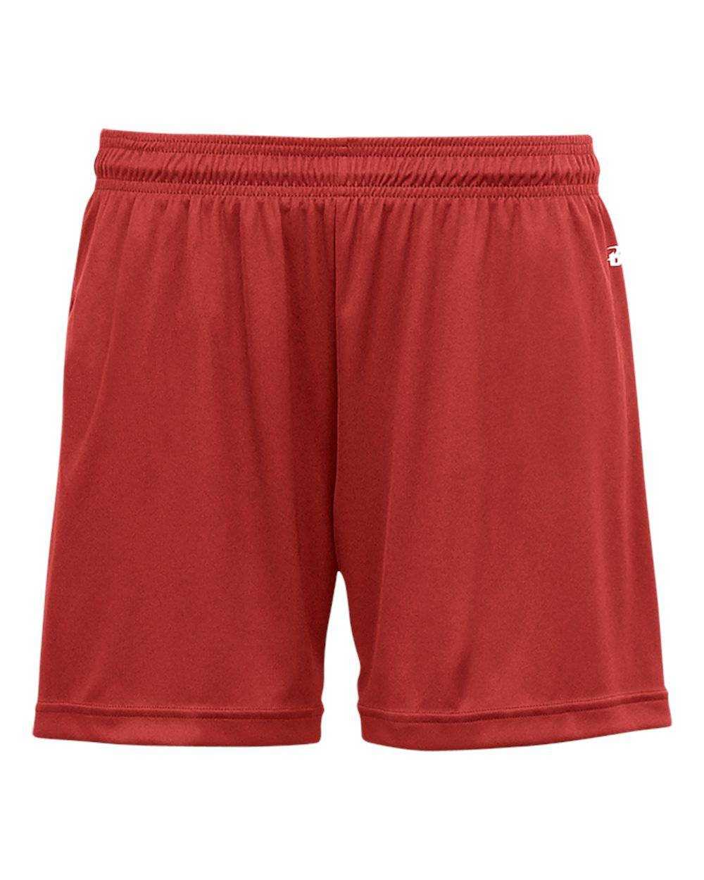 Badger Sport 4116 Ladies B-Core Short - Red - HIT a Double - 1