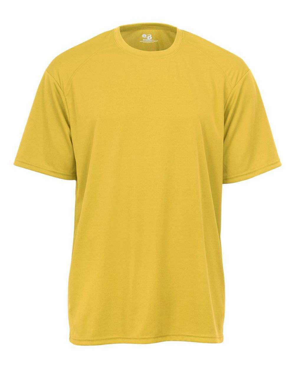 Badger Sport 4120 Adult B-Core Tee - Gold - HIT a Double - 1