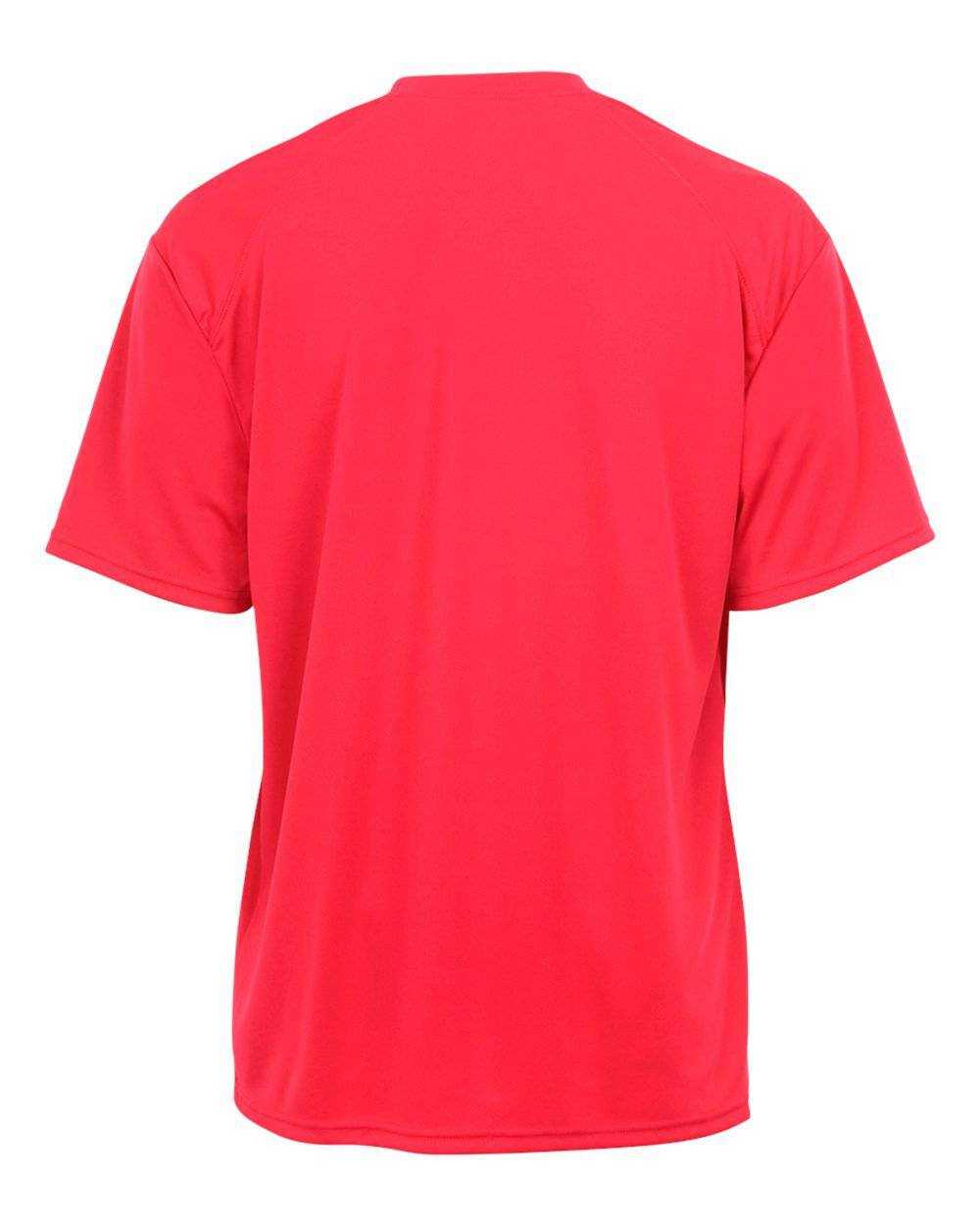 Badger Sport 4120 Adult B-Core Tee - Hot Coral - HIT a Double - 3