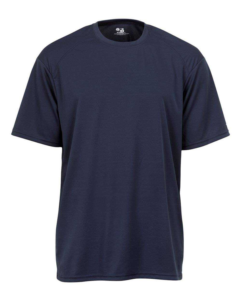 Badger Sport 4120 Adult B-Core Tee - Navy - HIT a Double - 1