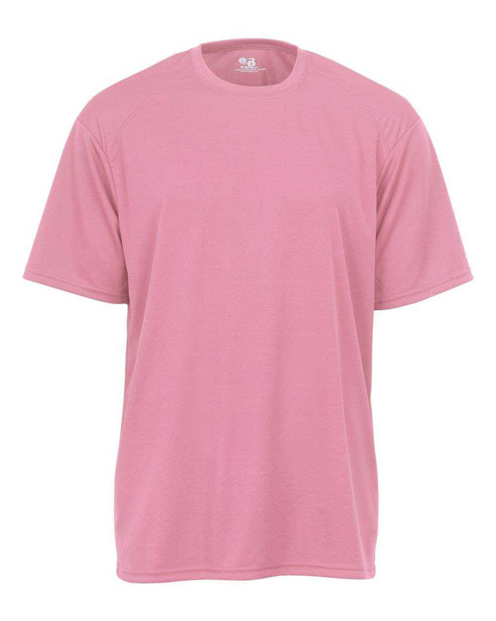 Badger Sport 4120 Adult B-Core Tee - Pink - HIT a Double - 1