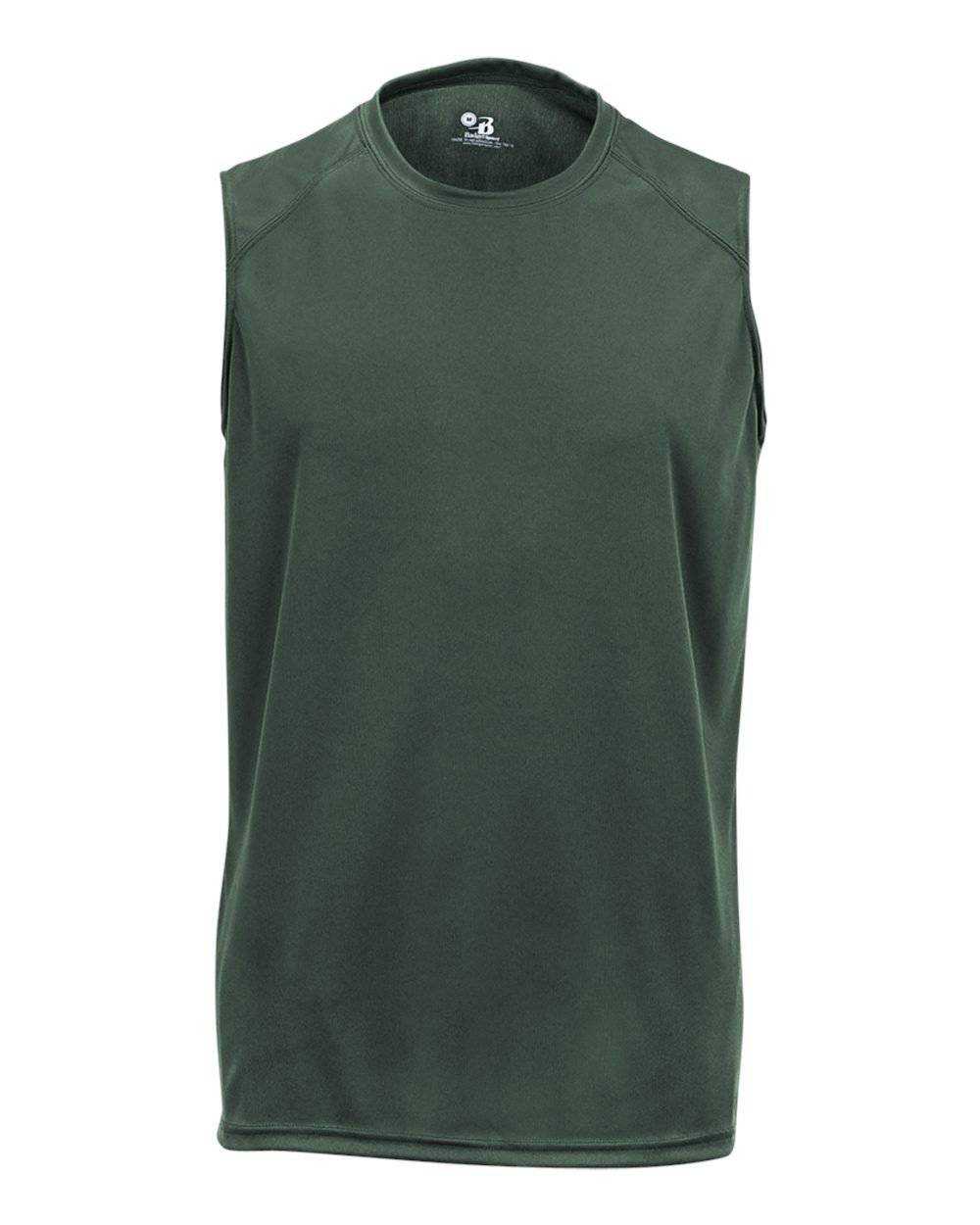 Badger Sport 4130 B-Core Sleeveless Tee - Forest - HIT a Double - 1