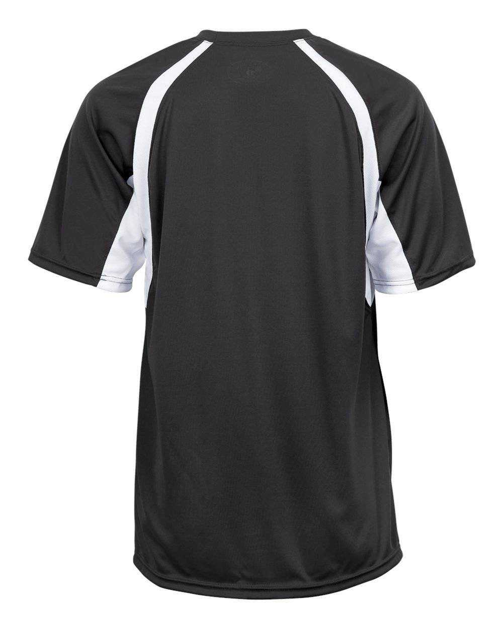 Badger Sport 4144 Adult Hook Tee - Graphite White - HIT a Double - 3