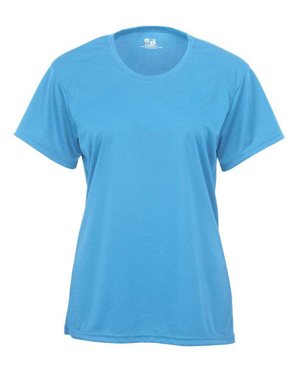 Badger Sport 4160 Ladies B-Core Tee - Columbia Blue - HIT a Double - 1