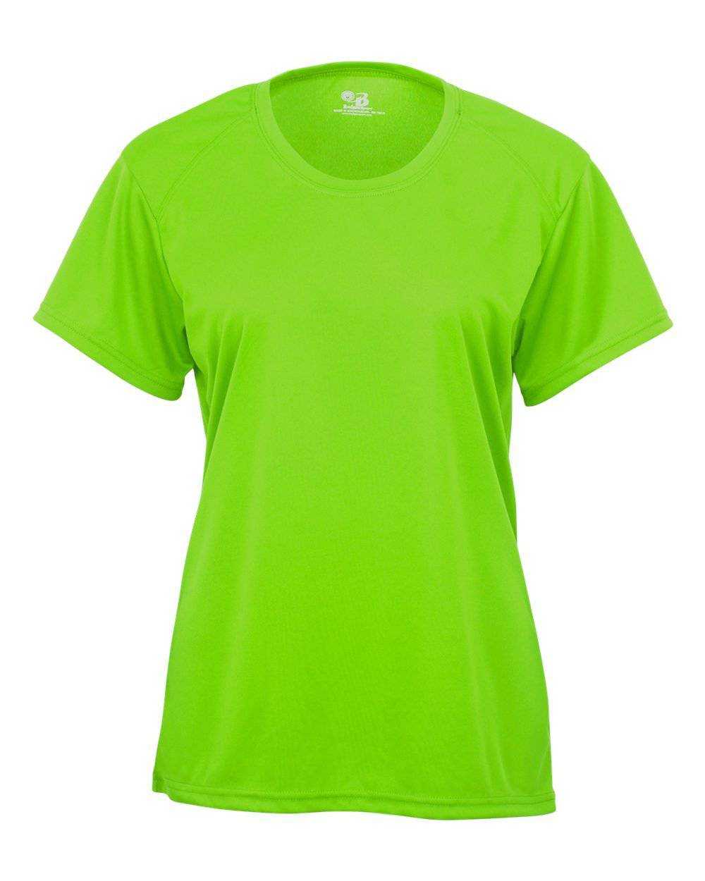 Badger Sport 4160 Ladies B-Core Tee - Lime - HIT a Double - 1